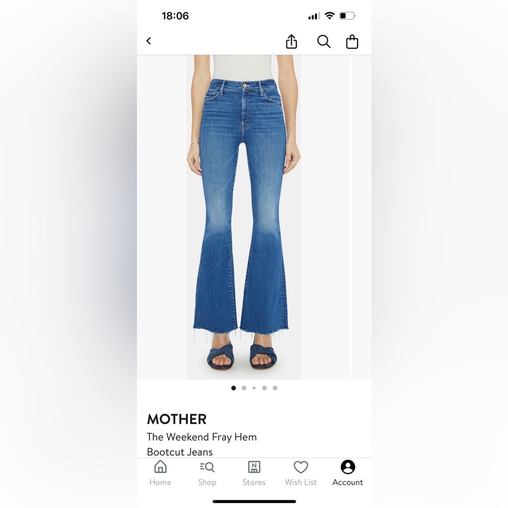 MOTHER Dark Blue Flare Jeans